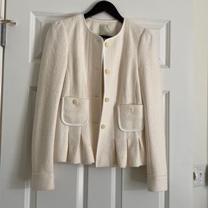 Anthropologie classic off white blazer by Elevenses